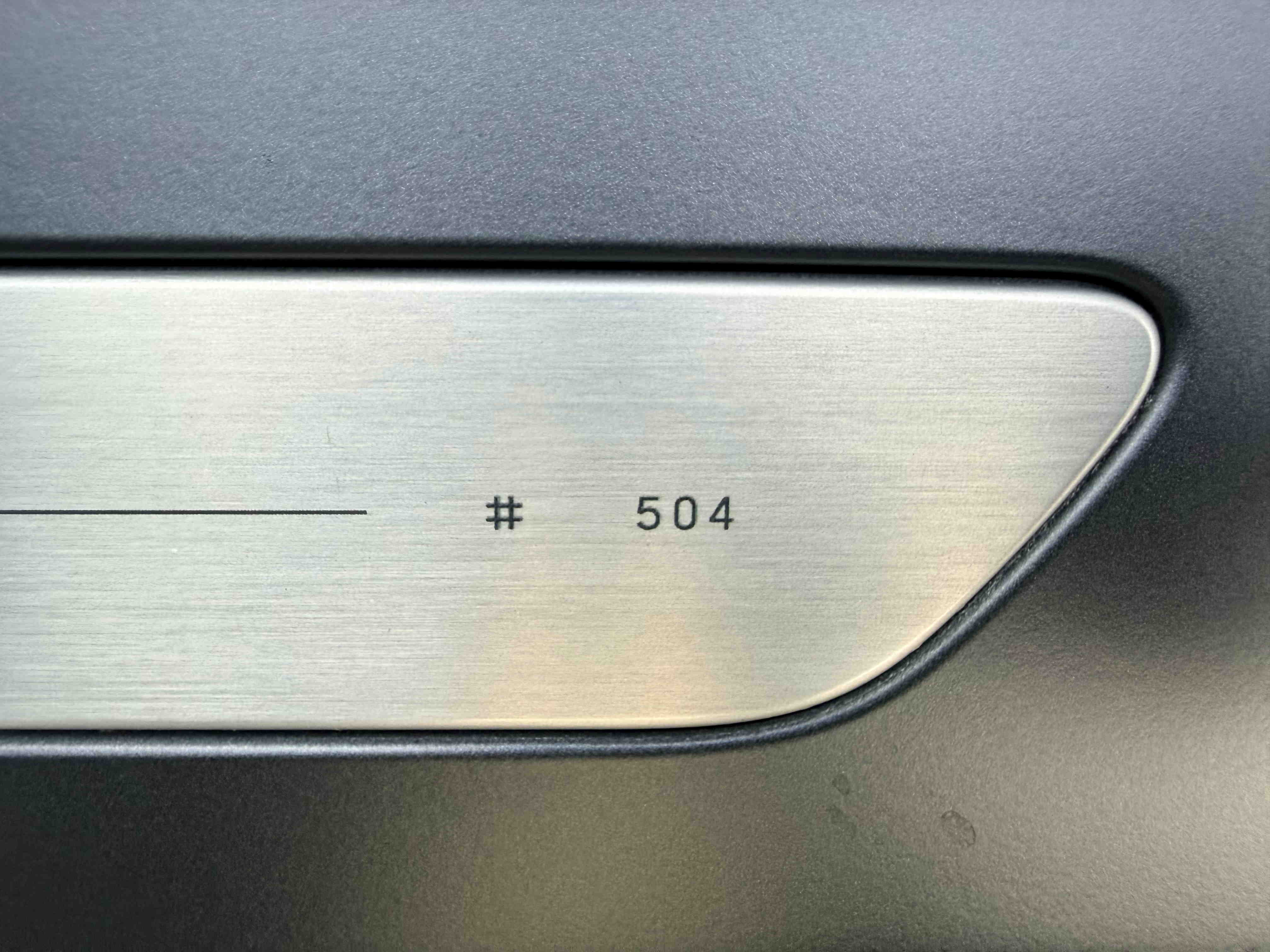 Door jamb showing #504